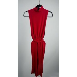 Elegant Red Jumpsuit